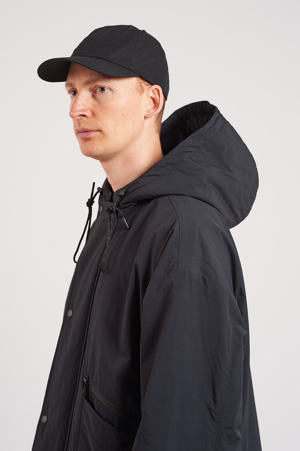 Nylon Weather Cloth Hooded Jacket